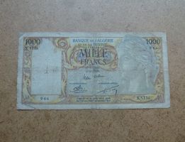 Algerien ++ 1000 Francs 27.1.1956