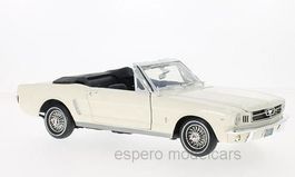 Ford Mustang Convertible 1964-1966 weiss   1:18 von Motormax