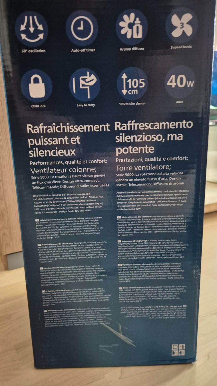 Philips Ventilatori: Neuwertiger PHILIPS Turmventilator 5000 Series - CX5535 – Usato da Bern venduto da Rafftnix 3