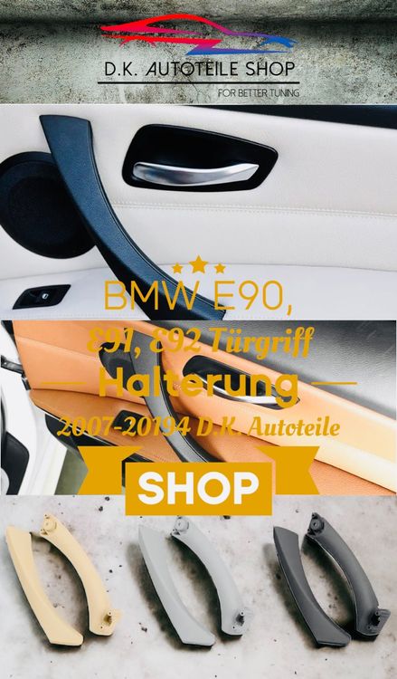 BMW E90 E91 Innen-Türgriff Abdeckung Carbon Look - 6-tlg. Set