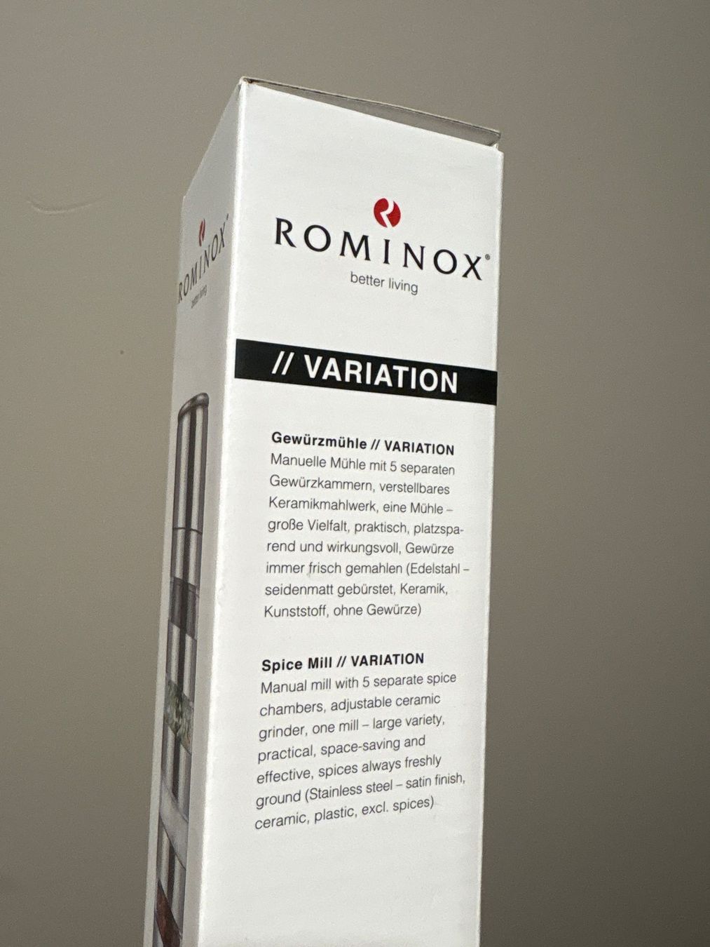 Cucine complete: Rominox Variation Spice Mill - Culinary Delight! – Nuovo e nell'imballaggio originale da Gebenstorf venduto da trustedsale 3