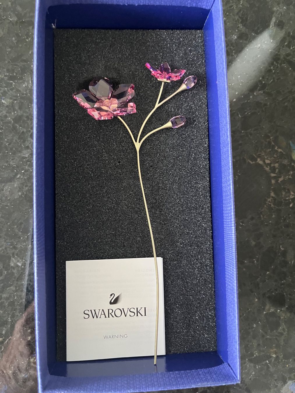 Swarovski Tutte le decorazioni: Swarovski Dekor Blume – Nuovo e nell'imballaggio originale da Ebmatingen venduto da Heinco