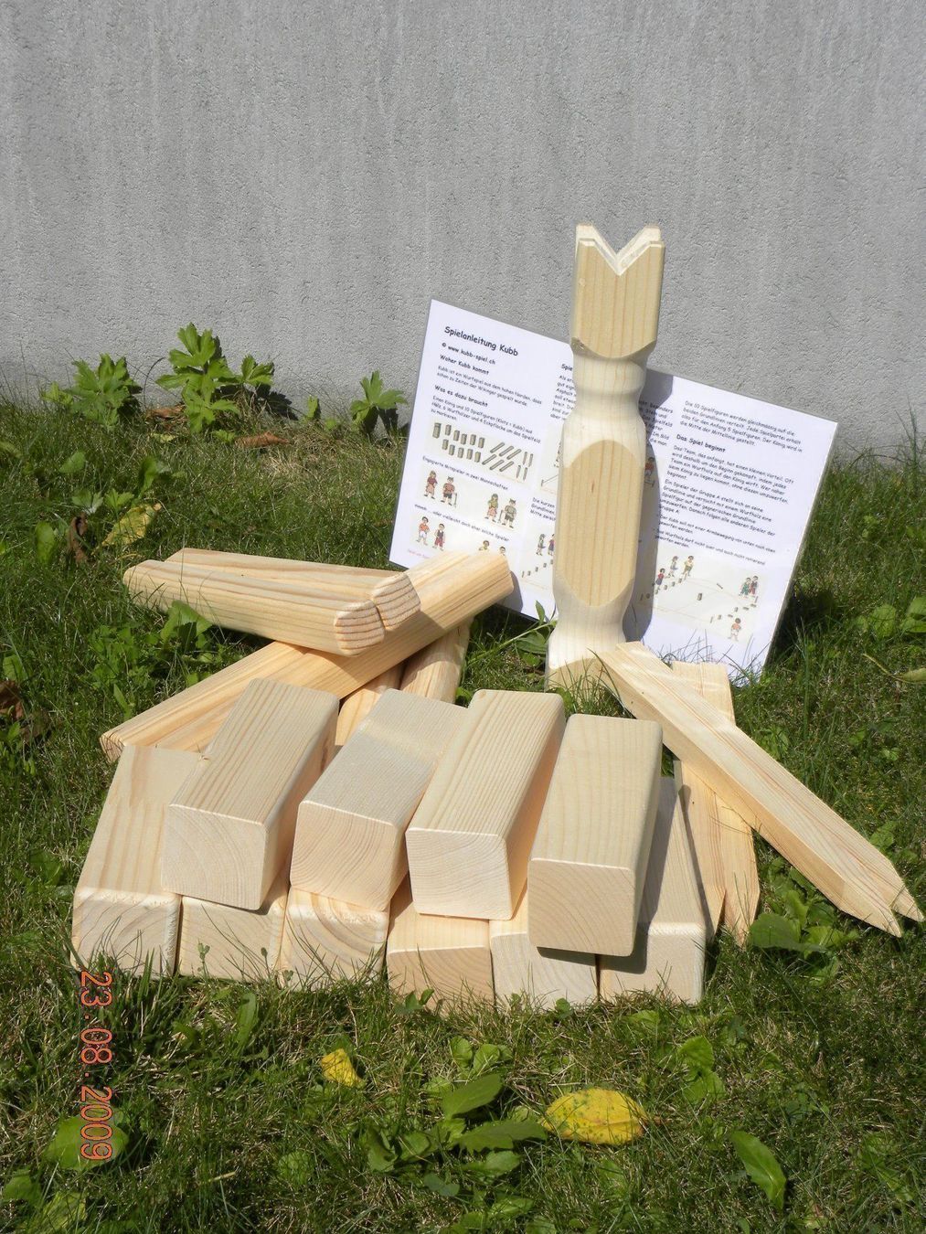 Spiele: KUBB Spiel, Wikingerschach – Neu und originalverpackt aus Igis von holzchistli