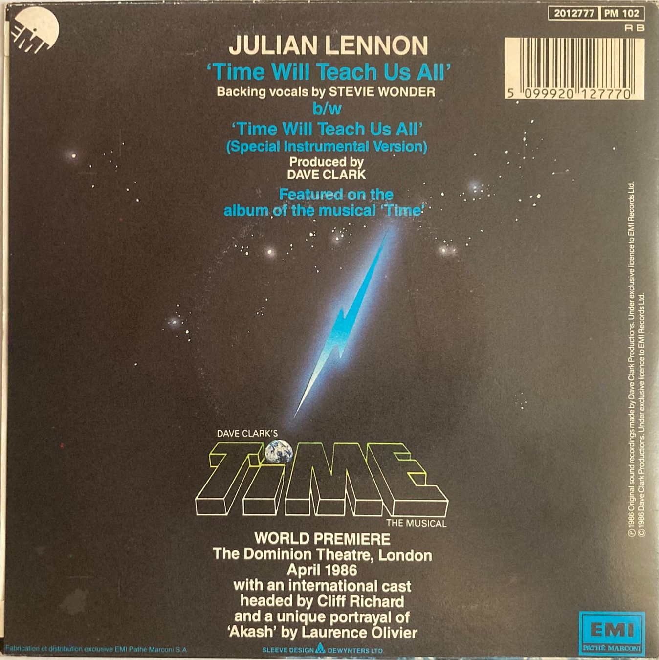 Vinyles: JULIAN LENNON - TIME WILL TEACH US ALL – D'occasion à Poliez-Pittet par Newtown-Records 1