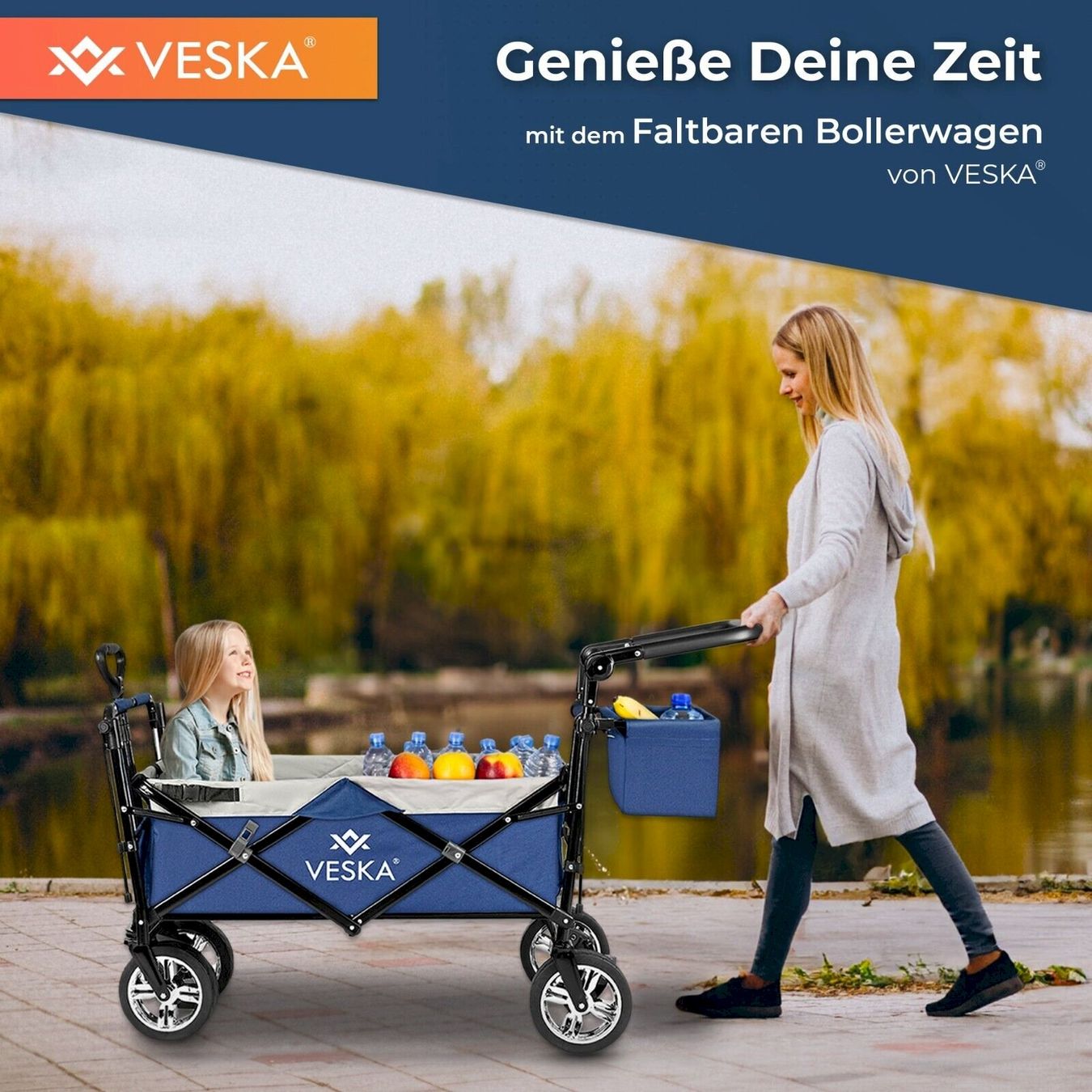 Altro per la casa: VESKA Bollerwagen faltbar anthrazit/grau – Nuovo e nell'imballaggio originale da Bottighofen venduto da zaap 7