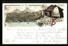 Litho Brunnen, Partie an der Axenstrasse