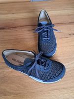 Damenschuhe HELVESKO Grösse 40 dunkelblau perforiert