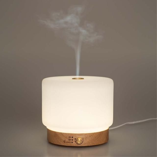 Diffusori di oli essenziali: Diffusore aromi Lisalia, luce e base in legno – Usato da bern venduto da blu00 1