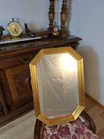  Wandspiegel mit Kerzenhaltern Messing antik 