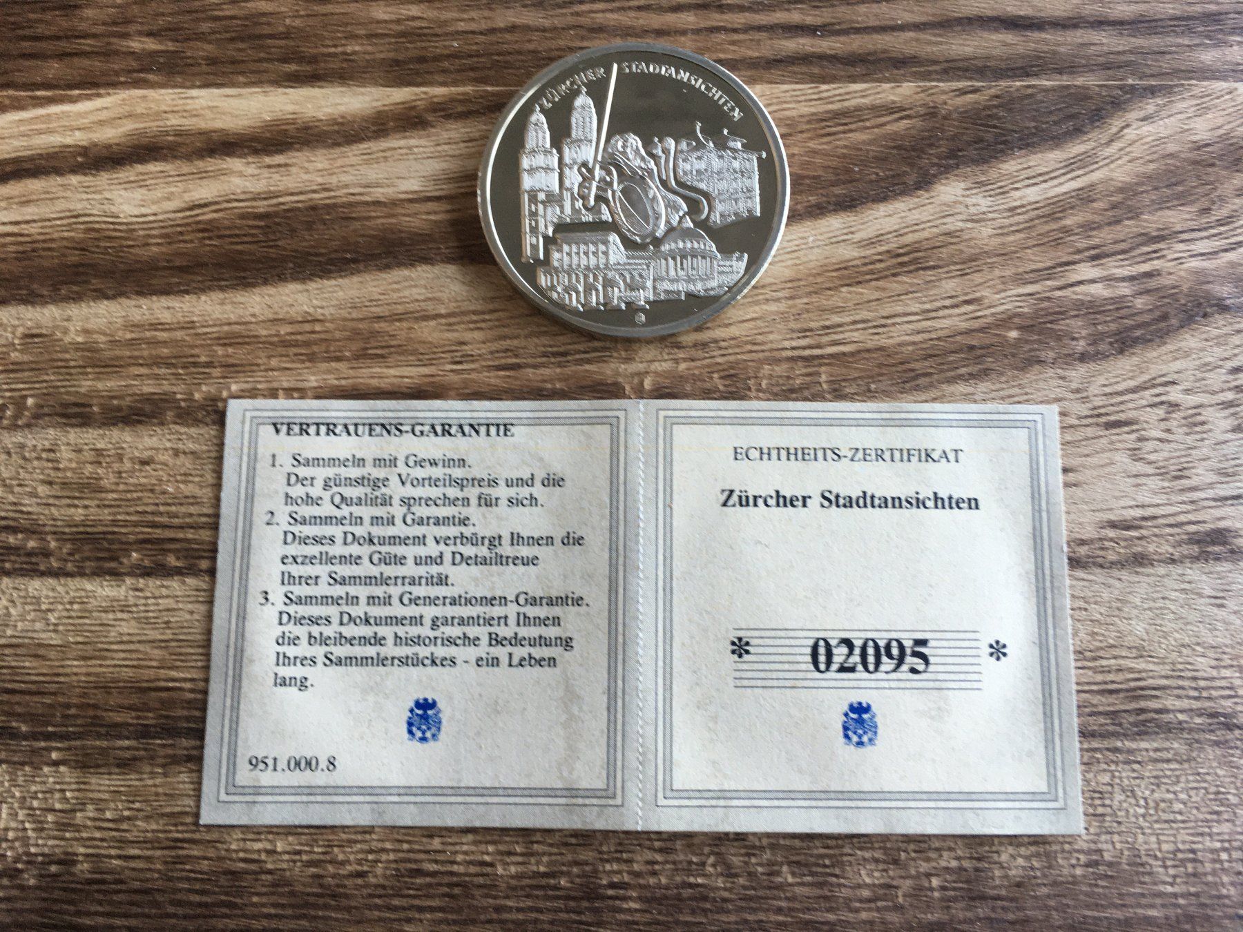 Medaglie: NEUSILBER MEDAILLE MIT ZERTIFIKAT – Nuovo e nell'imballaggio originale da Aesch ZH venduto da LiquidAktion 3