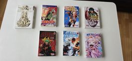 Mangas Death Note, Naruto, My Hero Academia