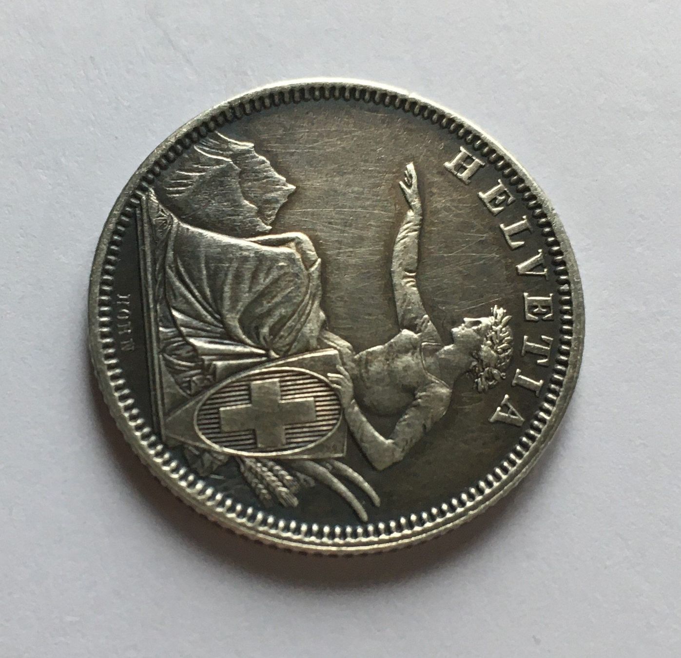 Tutti le monete: 1861 1 Franken -unz – Usato da Kirchberg SG venduto da Zenhad69 2