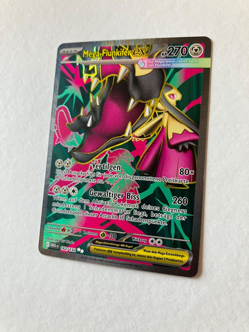 Pokémon Carte collezionabili: Mega Flunkifer ex - Mega Entwicklung - DE (MEG 162) – Nuovo (secondo la descrizione) da Zürich venduto da Lunter 1