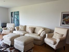 Busnelli Sofa + 2 Sessel + 2 Hocker  Komplettes Set