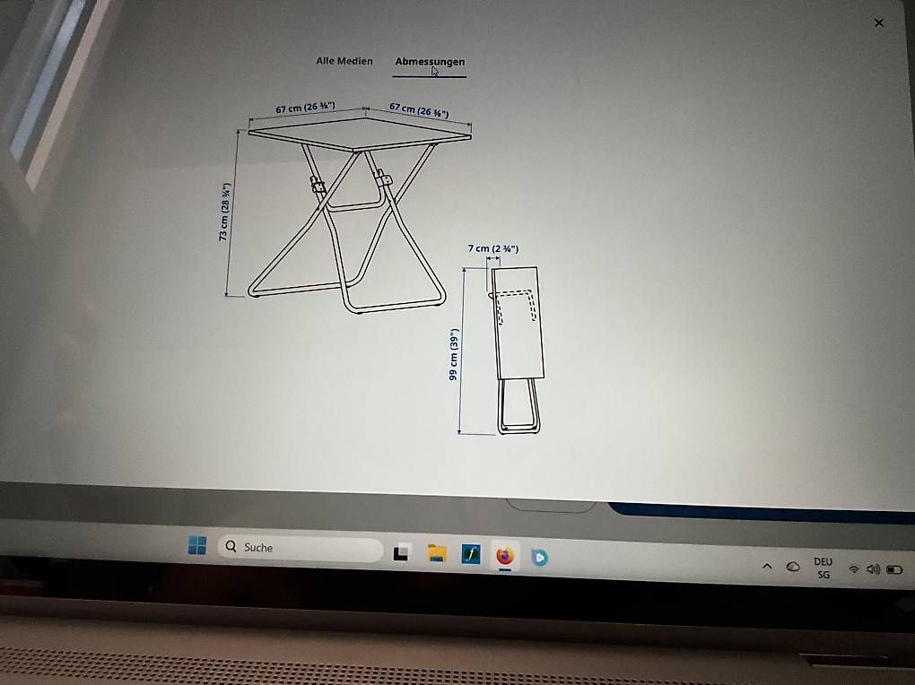 Ikea Tavoli: IKEA GUNDE Klapptisch – Usato da Luzern venduto da Tembo2 2
