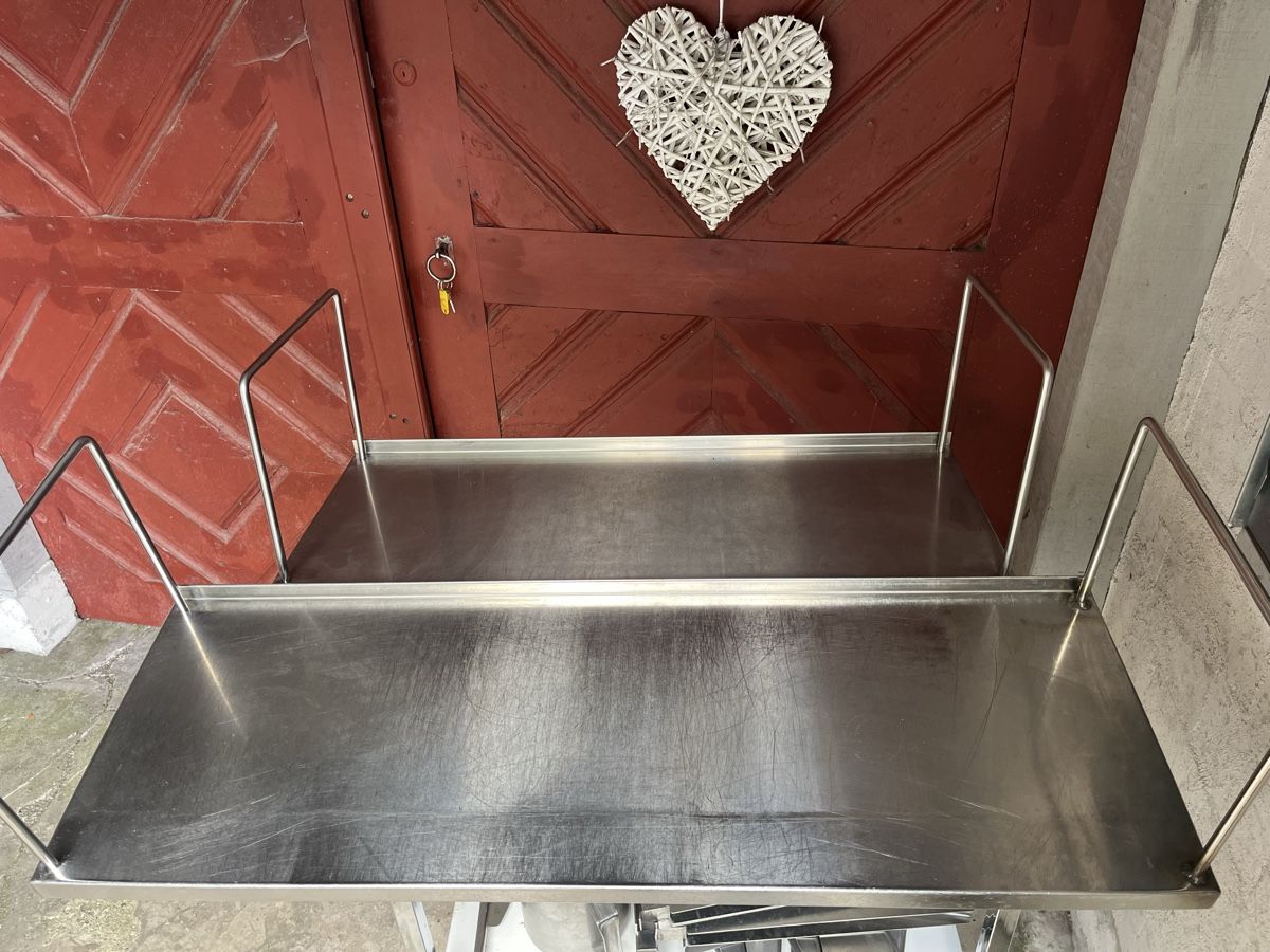 Scaffali: Gastro Chromstahl Wandregal mit Kippschutz  – Usato da Flaach venduto da Auto6011
