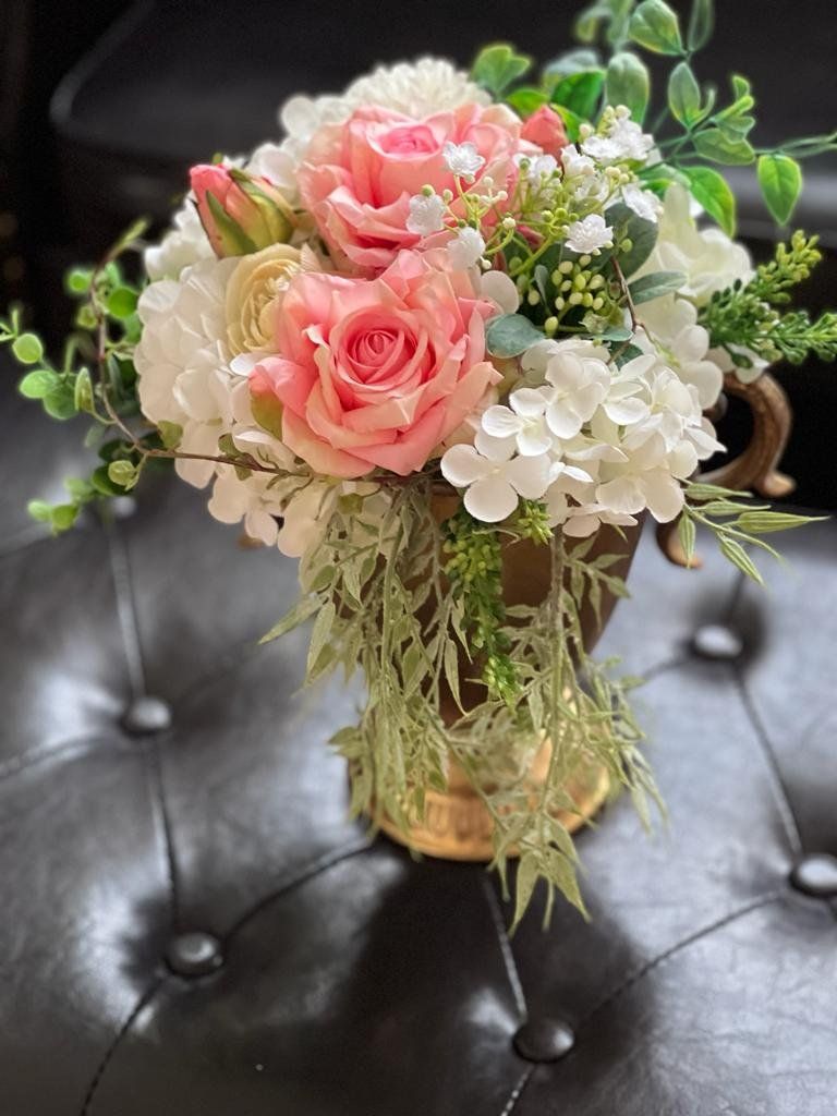 Tutte le decorazioni: Blumengesteck mit Vase / Hochzeitsdekoration – Nuovo (secondo la descrizione) da Luzern venduto da Brokiland 2