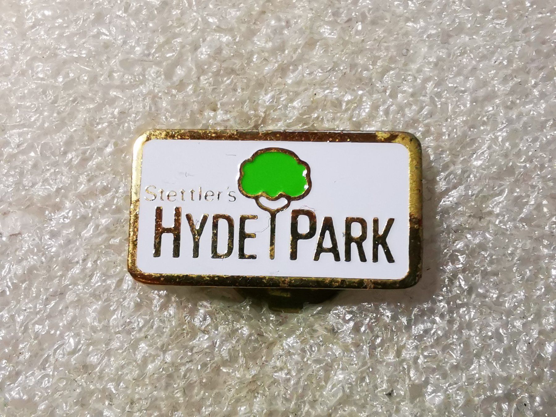 Placchette & Badge: Ansteckpin 56: Hyde Park – Usato da Oppligen venduto da Pin-Fall-Shop