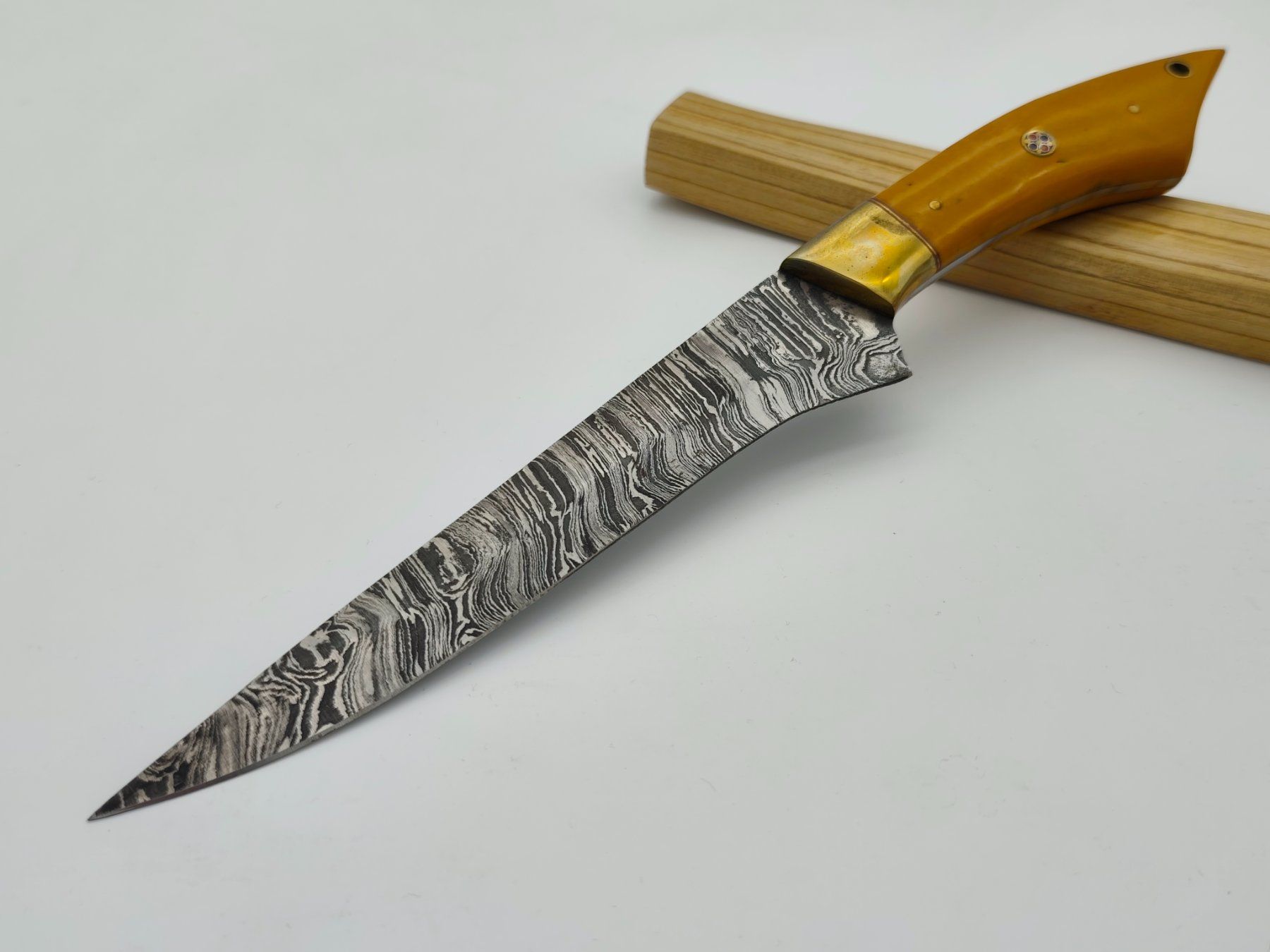 Coltelli da cucina: GEPRÜFT B Damast Messer Chefmesser Knife Damastmesser – Nuovo e nell'imballaggio originale da Arlesheim venduto da Premius_1