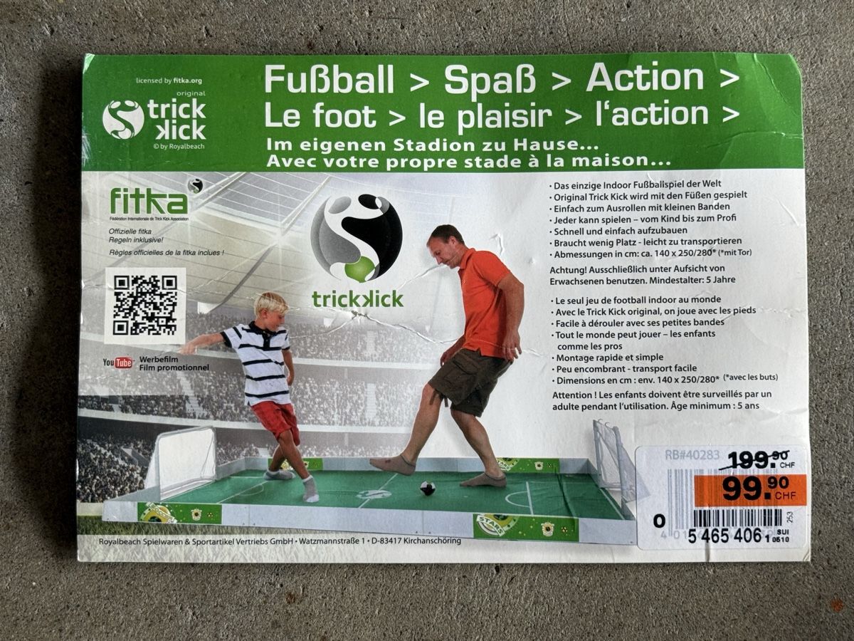 Giochi: Trick-kick Fussballfeld XXL – Usato da Ulisbach venduto da PET-030