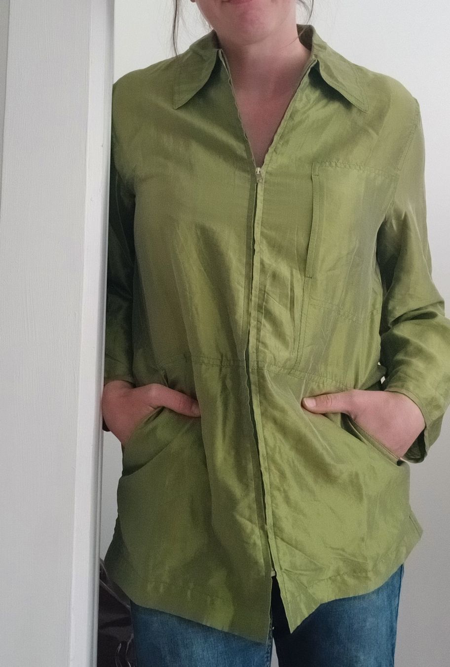 Marc Cain Camicette: Marc Cain Collection Silk Blazer Blouse Size N2 – Nuovo (secondo la descrizione) da Wil SG venduto da tre_g2l7 9