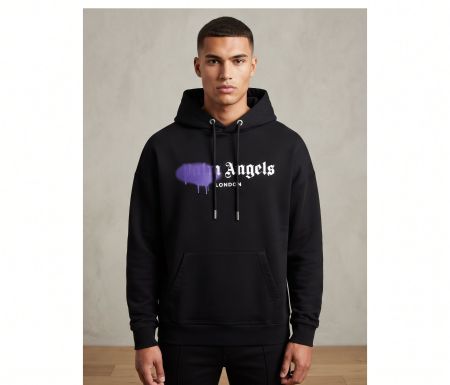 Original Palm Angels Hoodie in Schwarz, Size XL