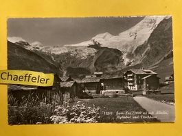 1962 Saas - Fee mit Allalin, Alphubel und Täschhorn