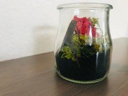 dekoratives Sturzglas - Motiv: Wald