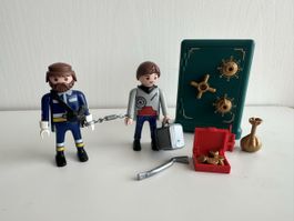 PLAYMOBIL Bankraub Set: Tresor, Räuber & Polizist