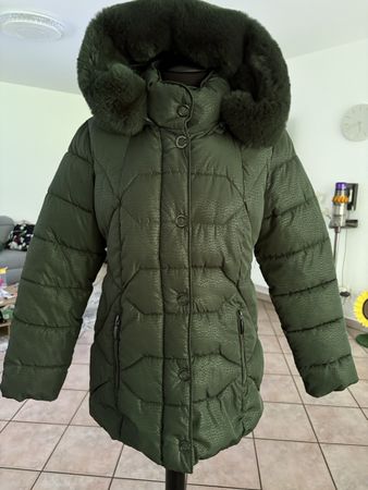 Giacca Henry Lelle verde con cappuccio taglia S usata