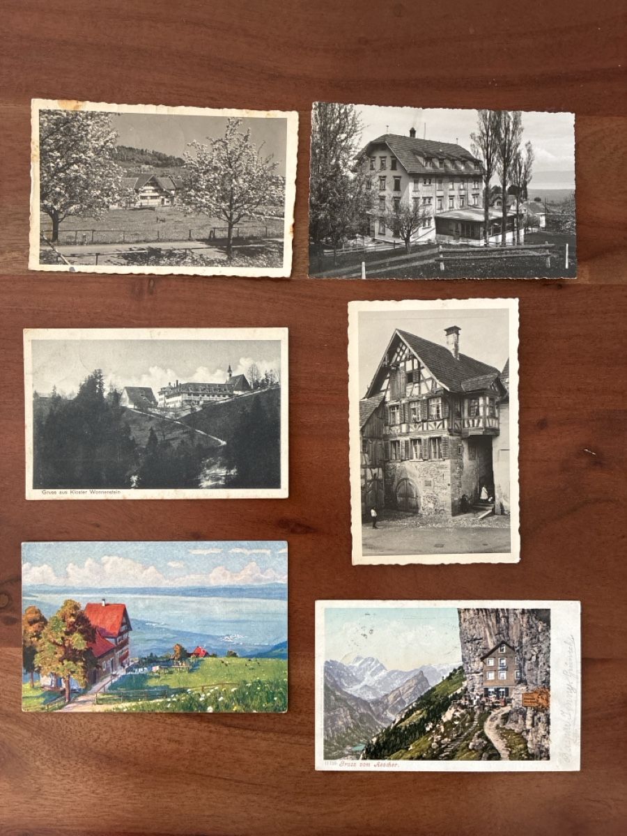 Cartoline postali: 20 Ansichtskarten Schweiz diverse von Appenzell – Usato da Oftringen venduto da Cla.vD.74 4