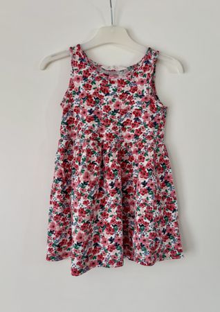 Sommerkleid Blumenmuster, Gr. 98/104