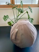 Vluv Sitzball Stoffbezug Grau, Ø 65cm, neuwertig!