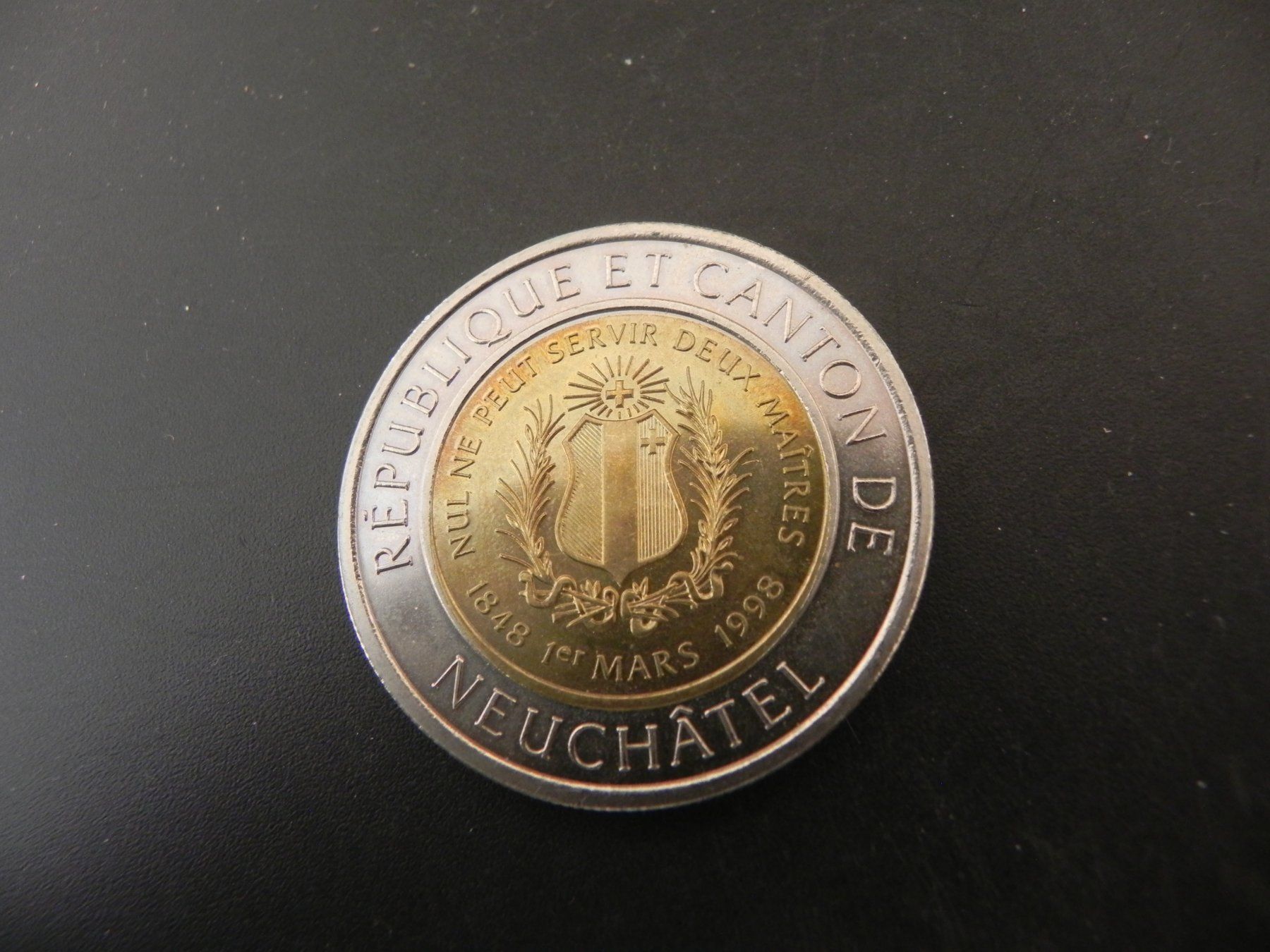 Medaglie: Neuchâtel 1 Alexis 1998 - 10 Francs – Usato da Biel/Bienne venduto da Gogolozi 1