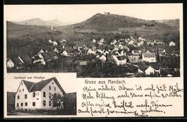 Mandach, Gasthaus zum Hirschen, Ortsansi