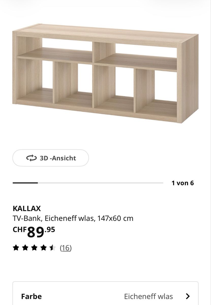 Ikea TV Möbel: Kallax TV Bank – Neu (gemäss Beschreibung) aus Basel von hoc_8ntb 1