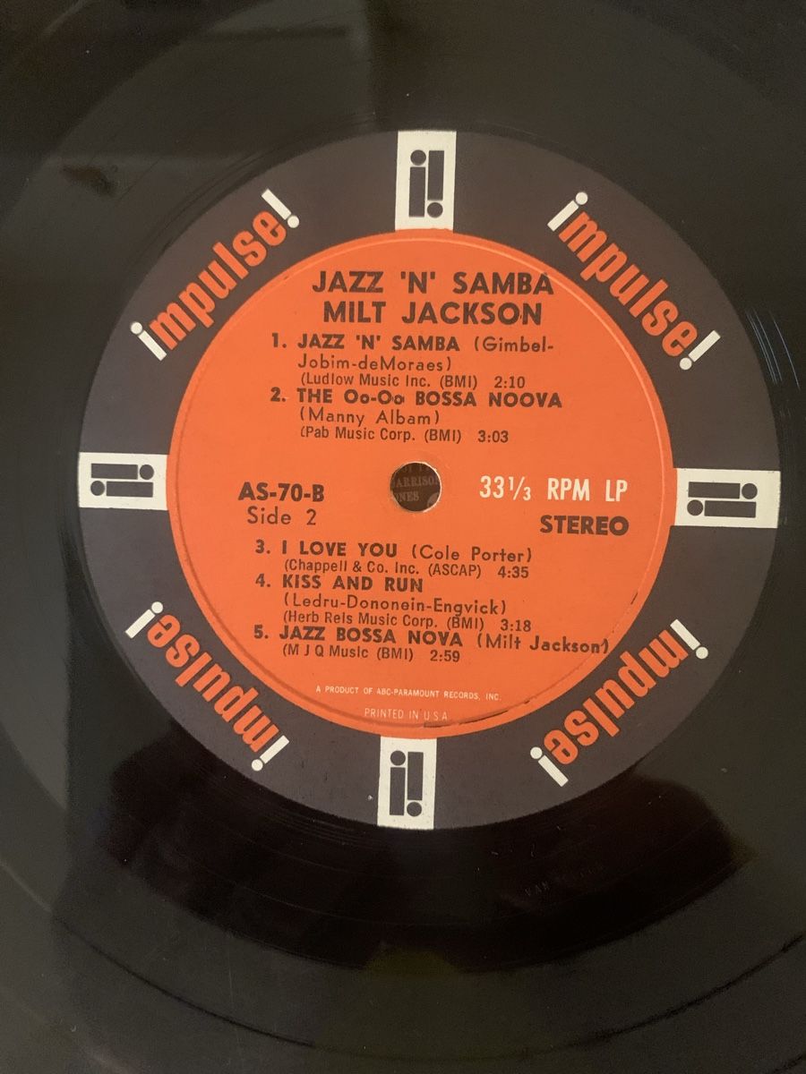 Schallplatten: Milt Jackson( Jimmy Heath)/Jazz’n’Samba – Gebraucht aus lausanne von Ccheche 2