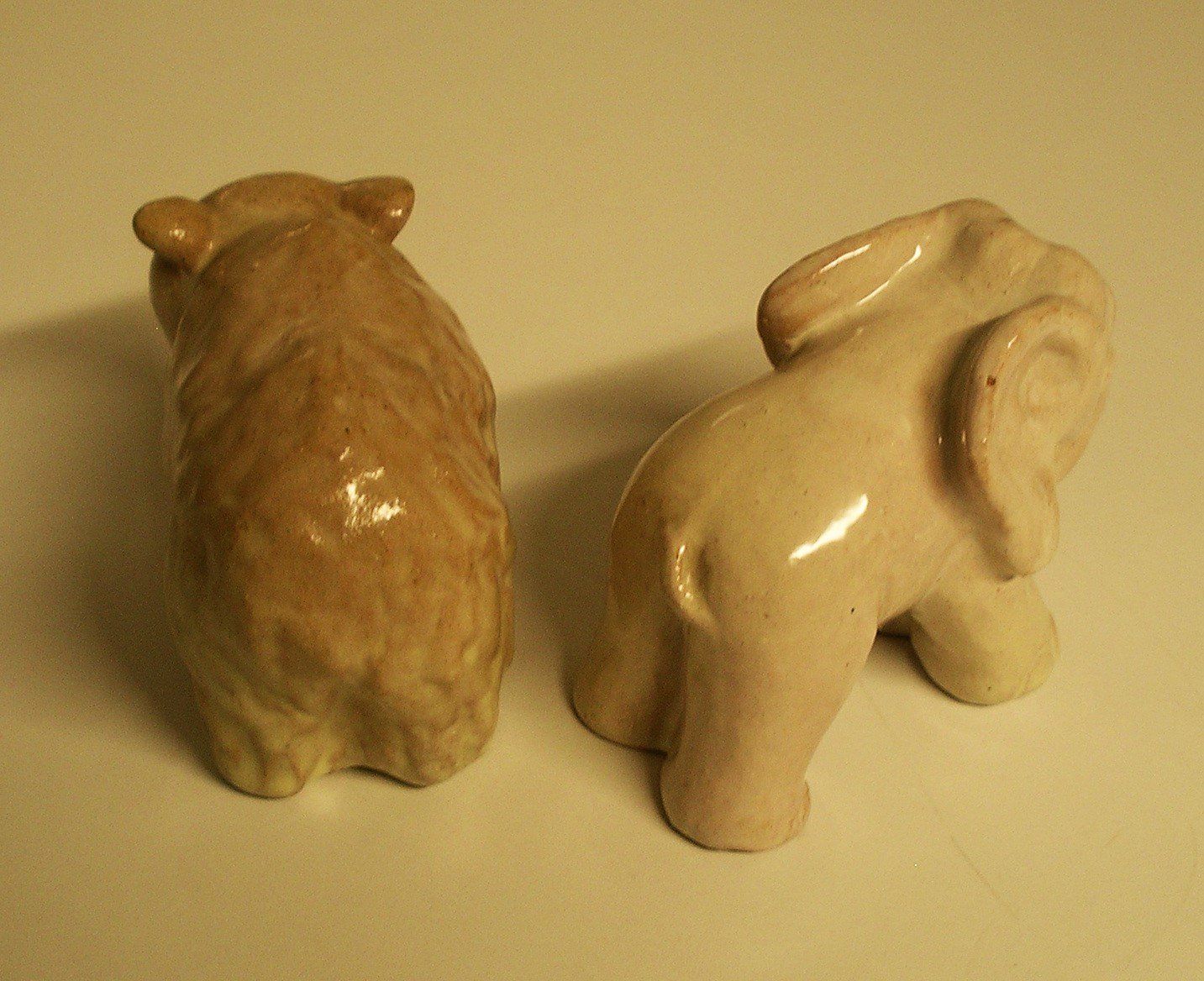 Statuette: LINZER KERAMIK, Bär und Elefant – Usato da Oberhofen am Thunersee venduto da luuping99 2