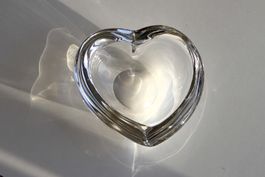 Lars Hellsten für Orrefors, Herz "Amour" Kristallglas-Schale
