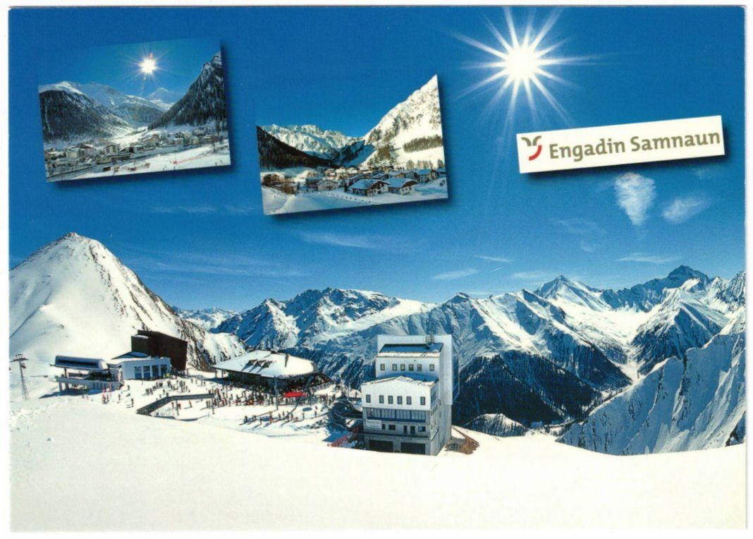 Cartoline postali: Samnaun - 3 Bild AK – Usato da Binningen venduto da Mountainrider