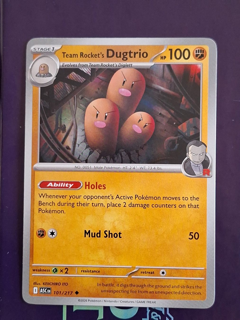Pokémon Carte collezionabili: Team Rocket's Dugtrio - Pokemon Ascended Heroes – Usato da Altstätten SG venduto da GGsGameshop