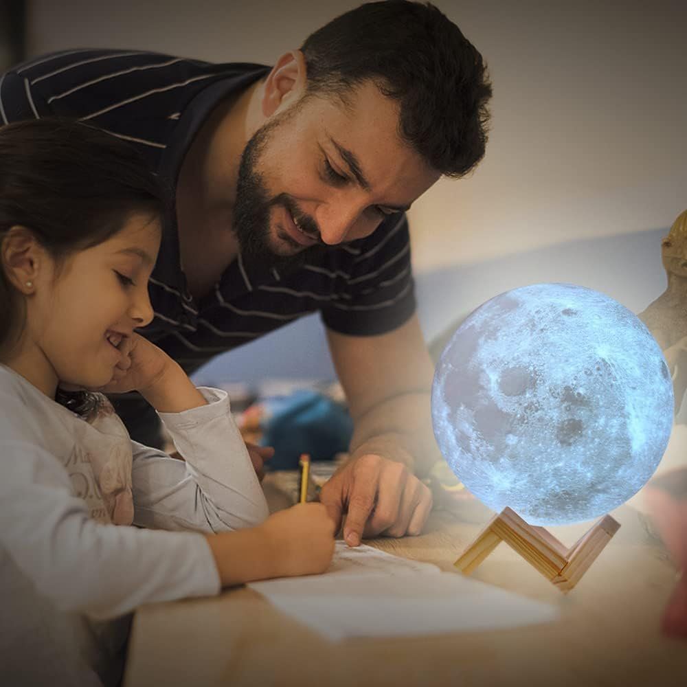 Lampade: Mondlicht 16 Farben mit Holzständer Remote/Touch Control – Nuovo e nell'imballaggio originale da Nuglar venduto da SaleRitter 4
