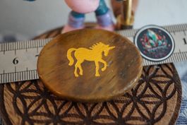 Tigerauge Gold Einhorn    Kraft   Stein  ab 1.-   Räumung