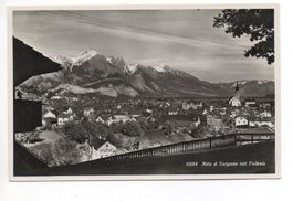 MELS & SARGANS mit Falknis - gel. Feldpost n. Lütisburg