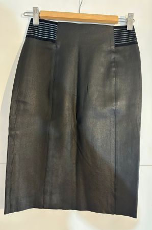Max&Moi Lederrock, Gr. 38, Schwarz - Eleganter Look, Neu!