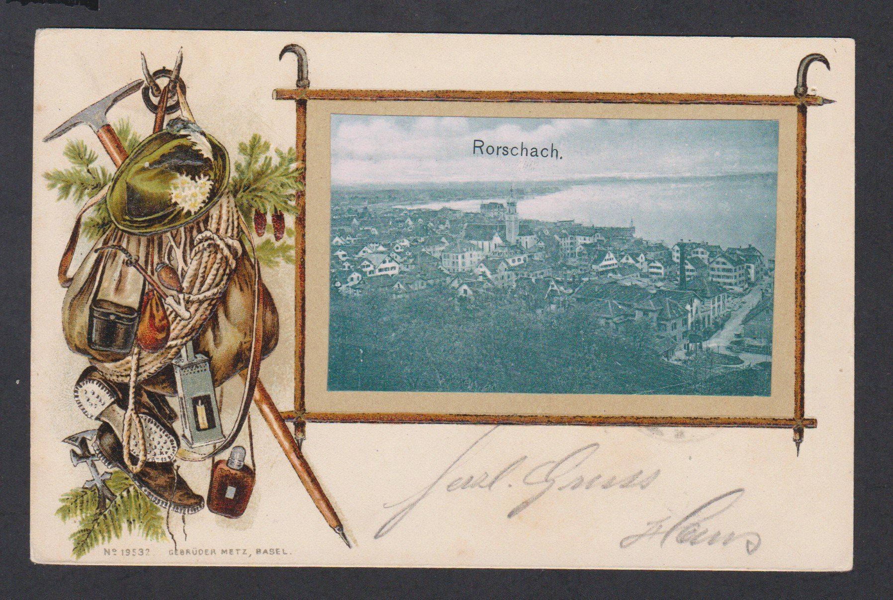 Cartoline postali: Rorschach  SG   :   alte Ansichtskarte von 1901 – Usato da Vitznau venduto da Ropaku