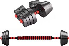 Gym Universe 30kg Hantel & Langhantel 3-in-1 Set NEU