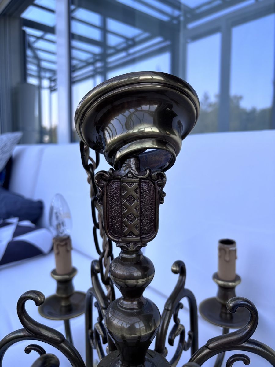 Kronleuchter & Deckenlampen: Deckenleuchte Messing 5-Armig Jugendstil guter Zustand – Gebraucht aus Zollikofen von Phe62 1