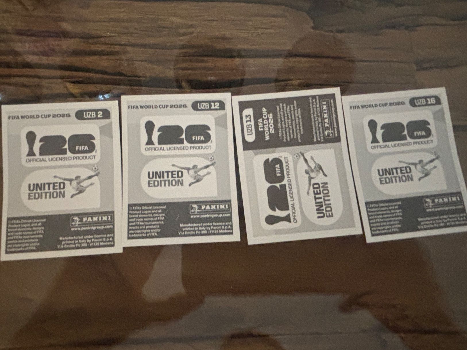 Panini Carte collezionabili: Panini 4er Set UZB – Nuovo (secondo la descrizione) da Spiez venduto da inf_l9c6 1