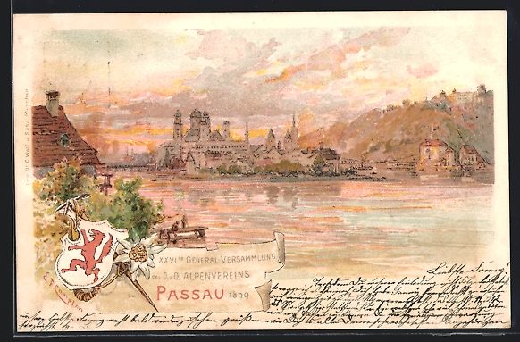 Ganzsachen: Litho Passau, 26. General-Versammlung de – Gebraucht aus Berlin von bartko-reher